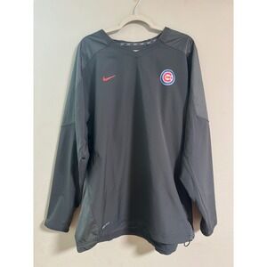 Nike Chicago Cubs Dri-FIT Windbreaker Pullover Grey Mens XL 25881X-CB6